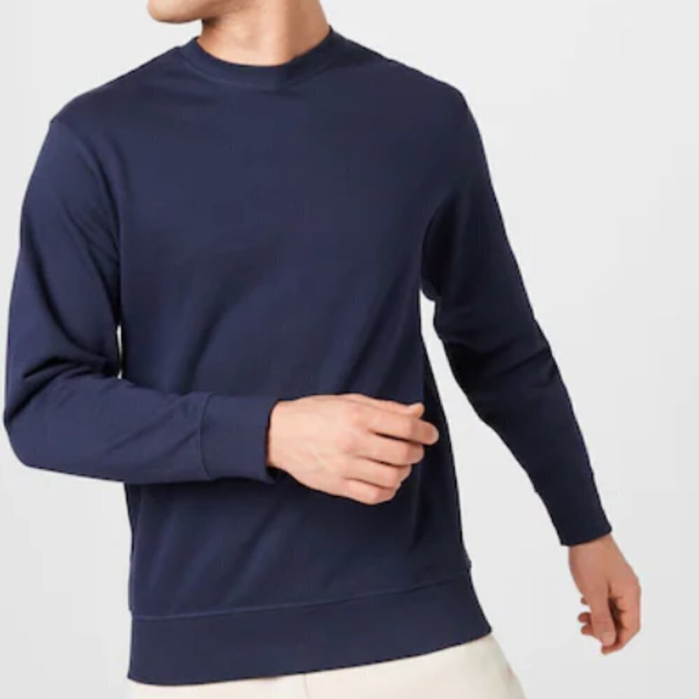 SELECTED HOMME Slhrami Long Sleeve Crew Sweat‎ Navy (NWT)